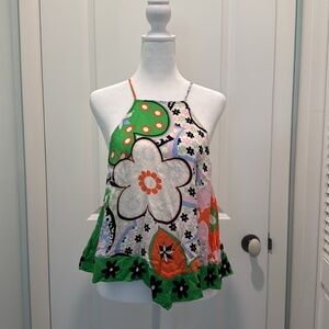 Free People Multicolor Floral swing Top